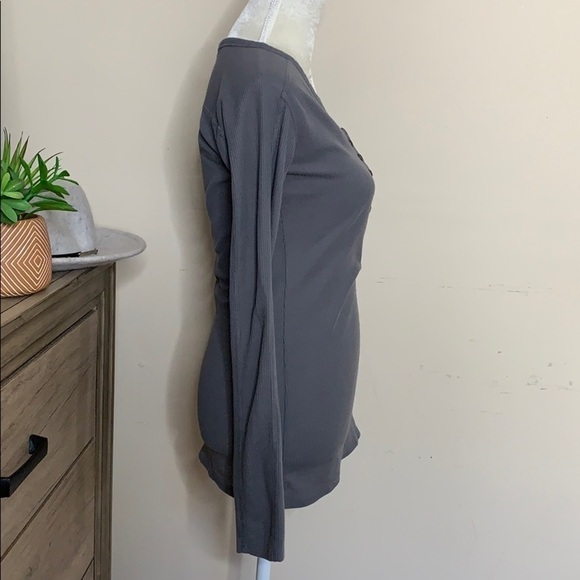 t by alexander wang • long sleeve henley tee - Picture 3 of 8